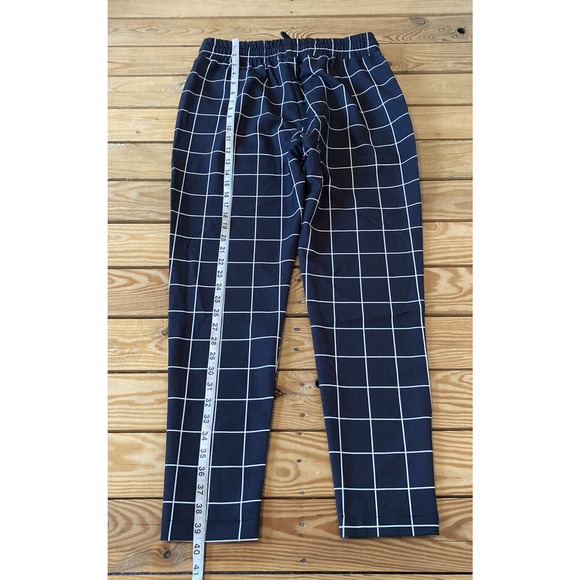 NWT Sik Silk Check Drawstring Pants Size 34 Men’s Black - Picture 7 of 10